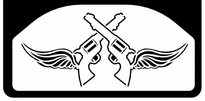 Crossed Guns / Wings Weight 