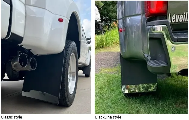 Ford F350/450 rear mud flaps, 2017-current, dually