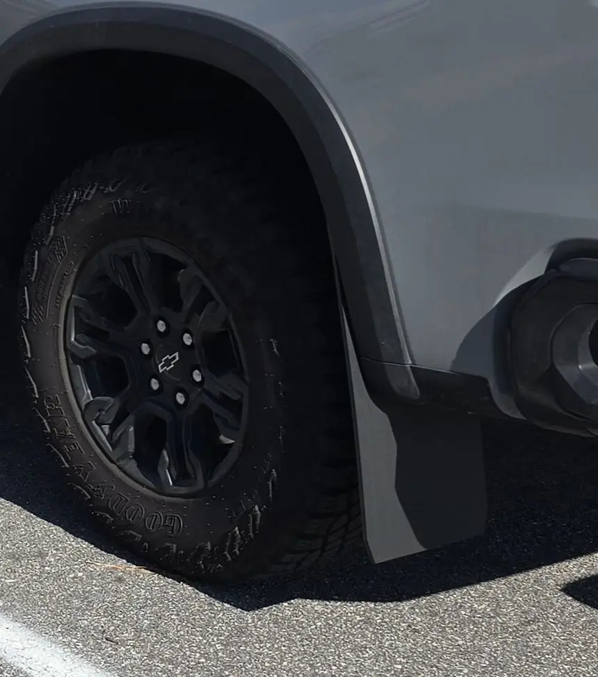 Chevy 1500 ZR2 rear mud flaps, 2022 – Current 