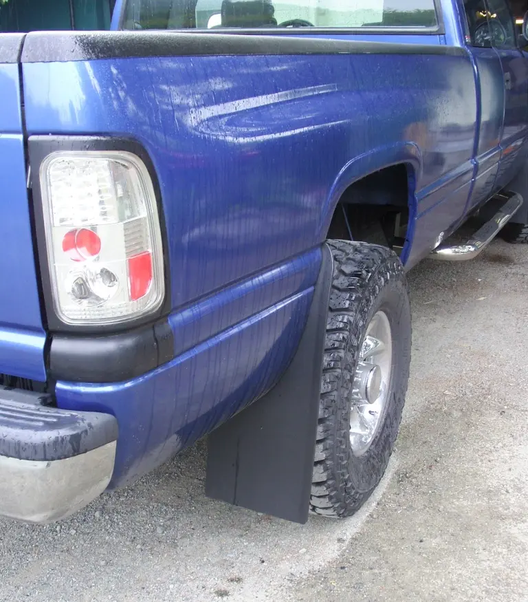 Dodge 1500/2500/3500 rear mud flaps,  1994-2002 single rear wheel