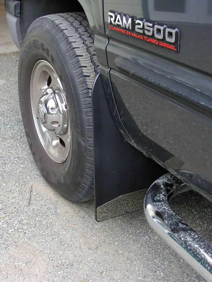 Dodge 1500/2500/3500 front mud flaps,  1994-2002 single rear wheel 