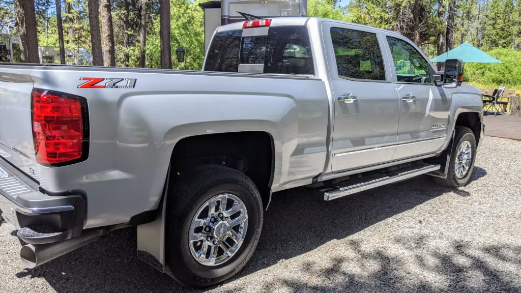 Chevy 2500/3500 rear mud flaps, 2015 – 2019, single rear wheel