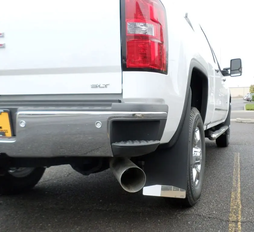 GMC 2500/3500 rear mud flaps, 2015 - 2019, single rear wheel