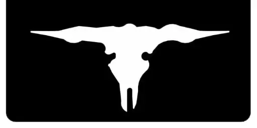 [003598] Cow Skull weight silouhette