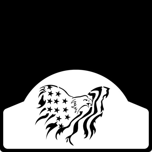 [005460] Eagle in Flag